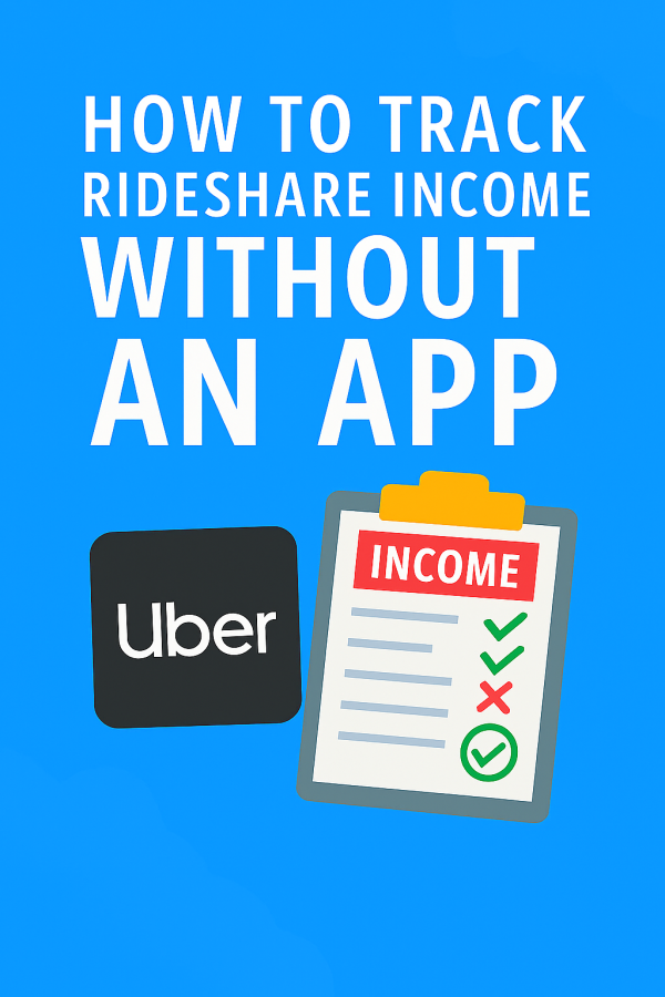 How to Track Rideshare Income Without an App - Ride Income Calculator