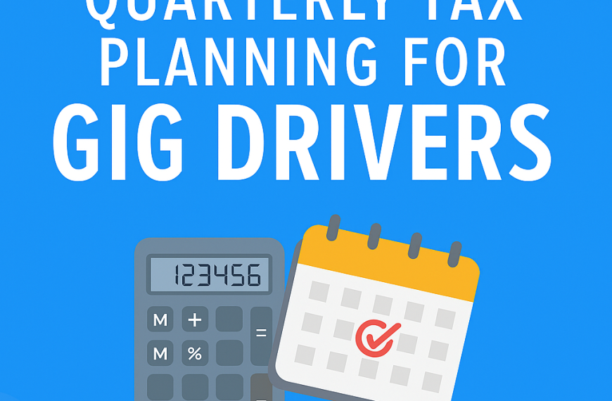 Quarterly Tax Planning for Gig Drivers